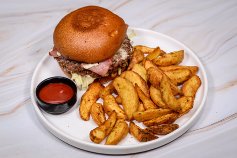 Double smashed burger